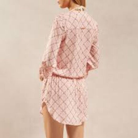 heidi klein Tybee Island Tunic Smock Waist Tiered Mini Dress Women's Size XS - Picture 12 of 13